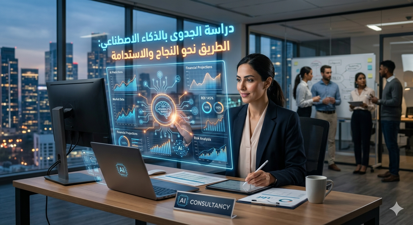 AI اعداد دراسة جدوى مشروع مصنع بالذكاء الاصطناعى